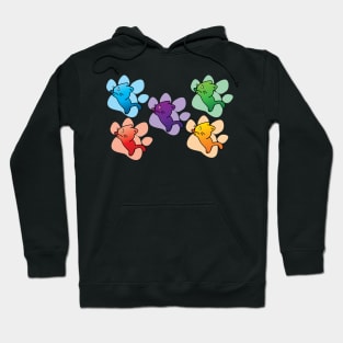 Stay Pawsitive Art (mix color) Hoodie